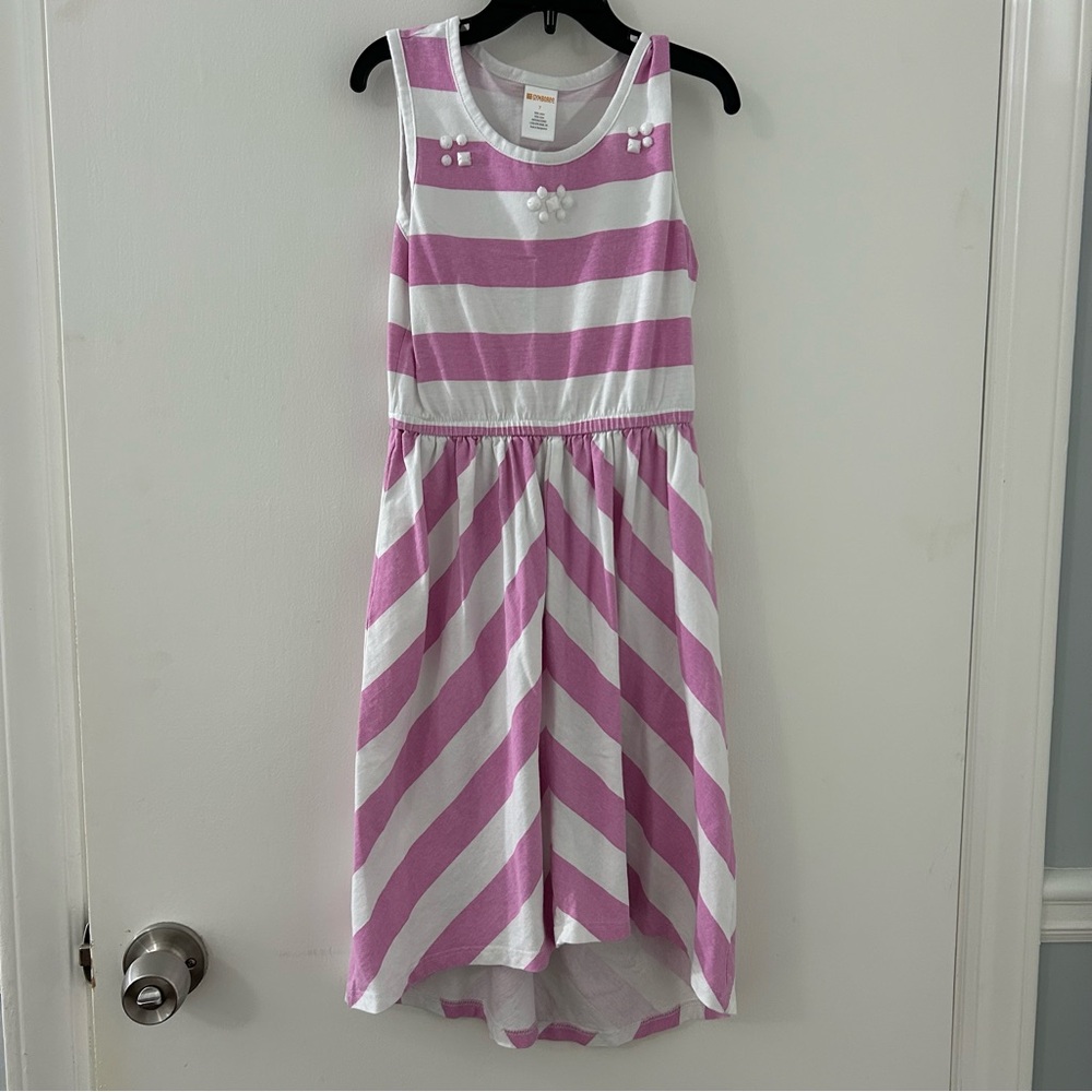 Gymboree Pink and White Striped Casual Dress